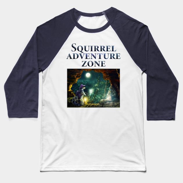 Squirrel Adventure Zone Gift for Adventures Baseball T-Shirt by Kacpi-Design